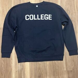 Navy Blue College Sweater